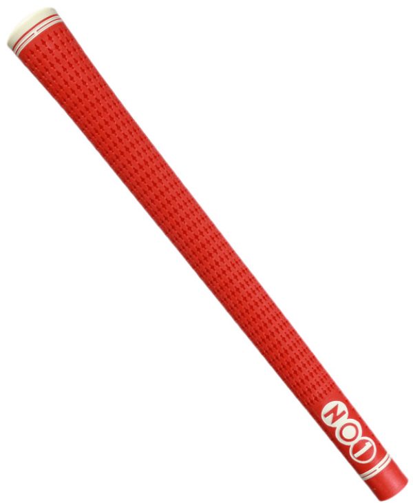 No1 43 Series Golf Grip - Red/White (Ribbed)