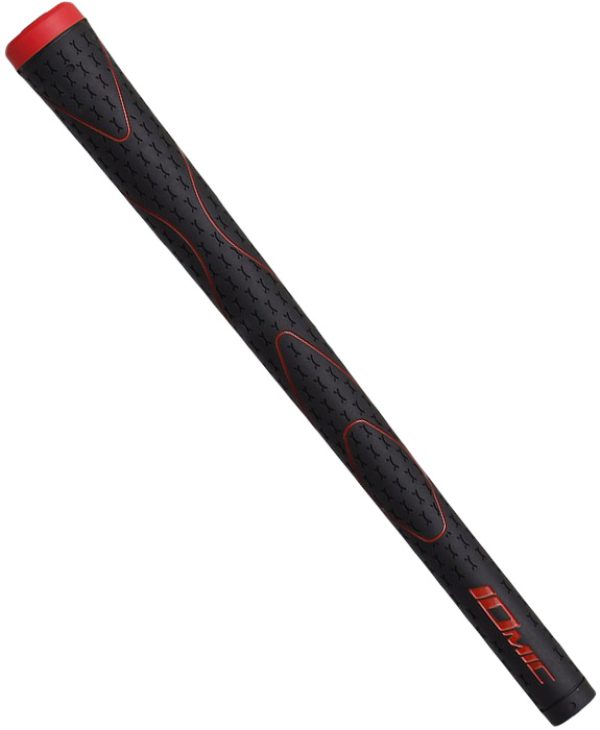 IOMIC iX Touch 2.0 Golf Grip - Black and Coral Red
